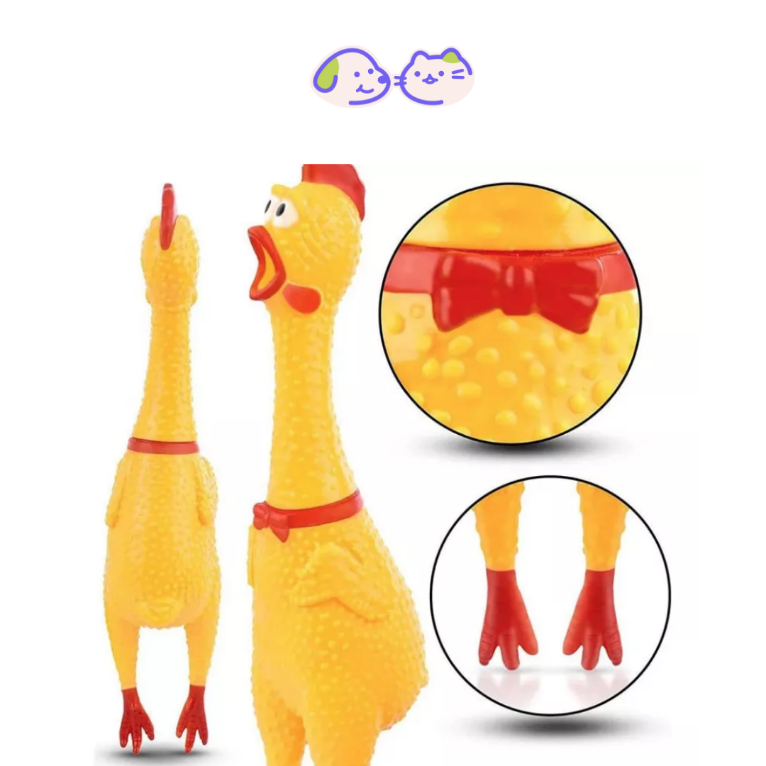 Juguete pollo chillón